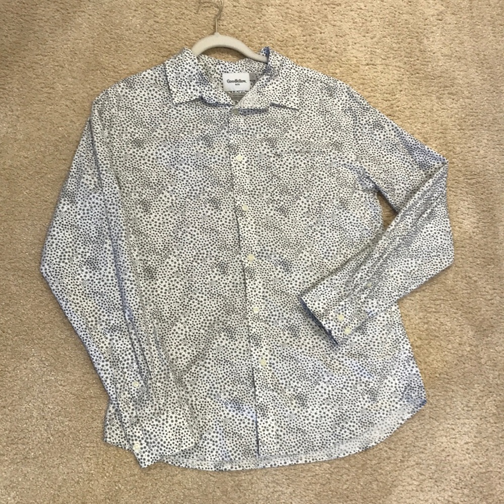 Men’s Patterned Button Up Shirt
